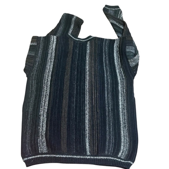 Lavane vintage v neck 3d knit textured sweater size XXL retro 90s Cosby  biggie - Picture 5 of 7